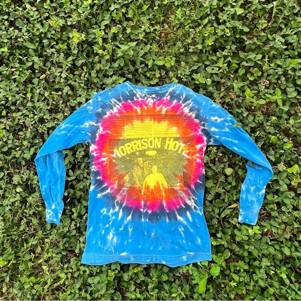 Vintage Morrison Hole Tie Dye long sleeve t shirt size L in good condition